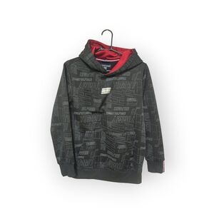 Tommy Hilfiger Black and Red Graphic Hoodie